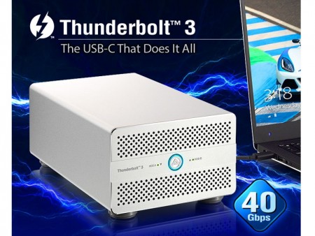 帯域幅40GbpsのThunderbolt 3対応2ベイRAIDケース、AKiTiO「Thunder3 Duo Pro」