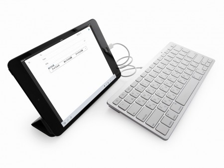 リンクス、iPhone＆iPadに直結できるMFi認証取得のLightningキーボード「KB-LT-JP」来週発売