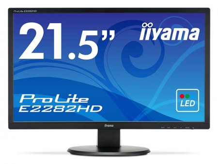 iiyama、2系統入力の21.5型フルHDエントリー液晶「ProLite E2282HD」発売スタート