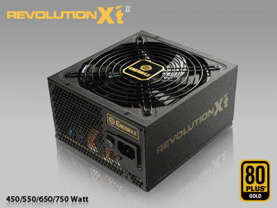 オール105℃日本製コンデンサ採用のGOLD認証電源、ENERAMX「REVOLUTION X’t II」シリーズ