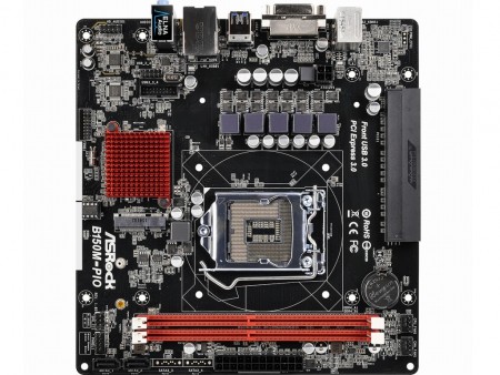 PCIe3.0を水平配置したAIO向けSkylakeマザーボード、ASRock「H150M-PIO」など2種