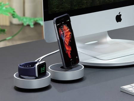 iPhone/Apple Watchの純正ケーブルをアルミ製ドックに変える「HoverDock」フォーカルポイントから