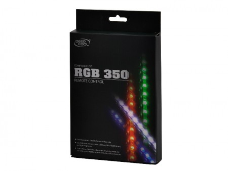 リモコンでカラーやパターンを変更できるマグネット式LEDストリップ、Deepcool「RGB 350」