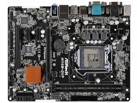 ASRock、シリアル機器を直接接続できるSkylake対応MicroATXマザーボード「H110M-DVP」