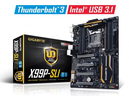 Intel X99チップ初のThunderbolt 3対応マザーボード、GIGABYTE「GA-X99P-SLI」14日発売