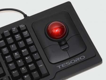 大玉トラックボールを備えた異色のメカニカルキーボード、Tesoro