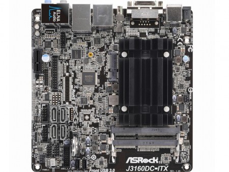 ACアダプタ同梱のファンレスMini-ITXマザーボード、ASRock「J3160DC-ITX」