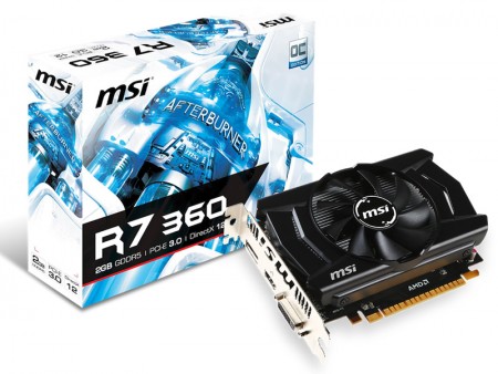 長さ165mmで省スペースPCに好適。MSI「R7 360 2GD5 OCV1」発売