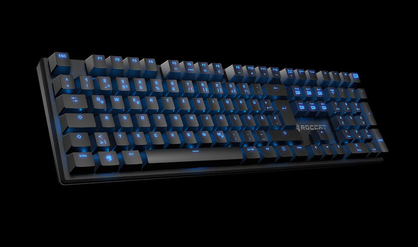 極限まで無駄を排除したフレームレスメカニカルキーボード、ROCCAT