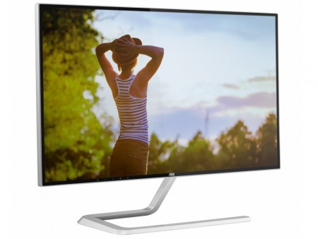 狭額縁デザイン採用の27型AH-IPS液晶ディスプレイ、AOC「Q2781PQ」