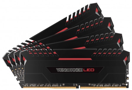 発光パターンを変更できるLEDバー搭載DDR4メモリ、CORSAIR「Vengeance LED」シリーズ