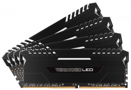 発光パターンを変更できるLEDバー搭載DDR4メモリ、CORSAIR「Vengeance LED」シリーズ