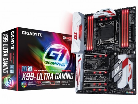 ド派手なLED照明を搭載するX99ゲーミングマザー、GIGABYTE「GA-X99-Ultra Gaming」