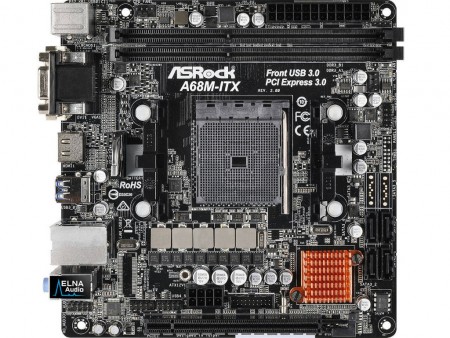 ASRock、AMD A68H採用のエントリーMini-ITXマザーボード「A68M-ITX R2.0」