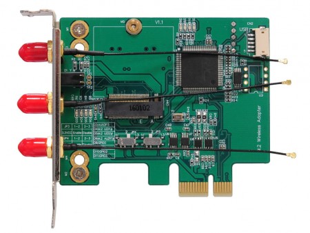 Bplus、M.2ワイヤレスカードをPCI-Expressに変換するアダプタ「MP8605A」