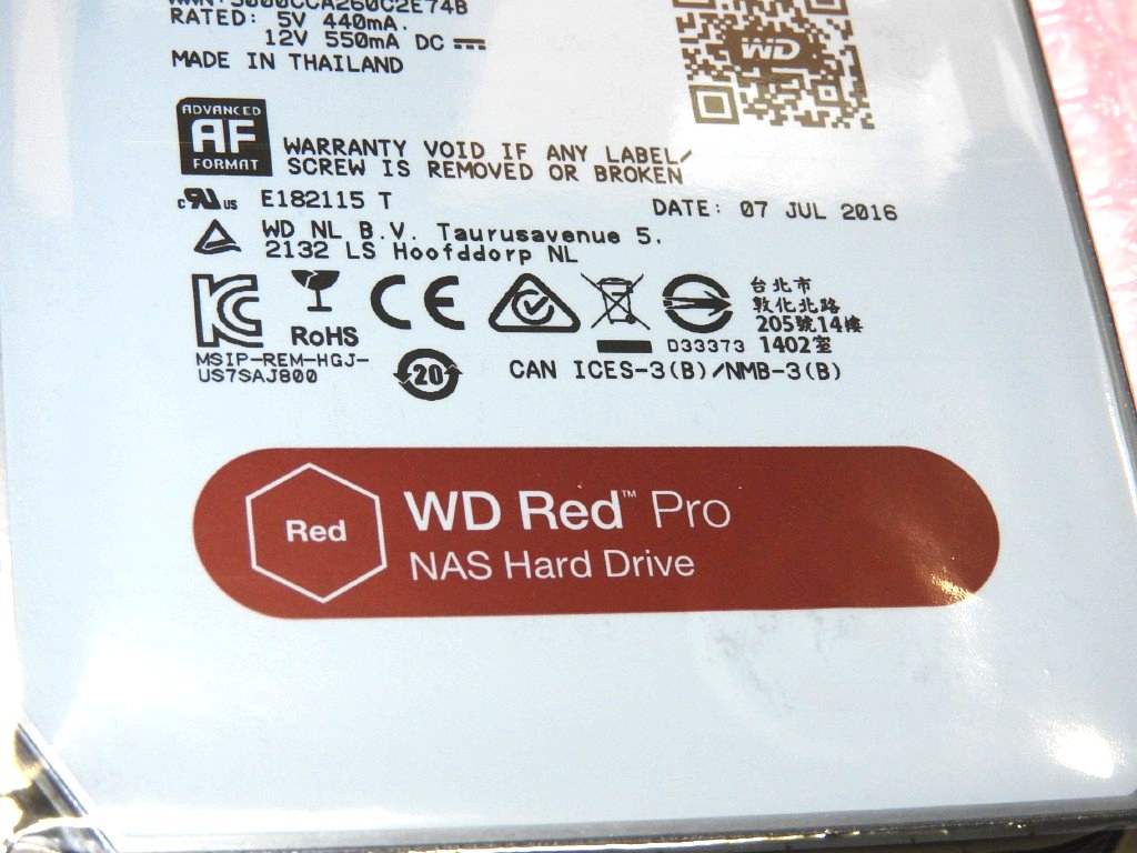 エンスーユーザーに人気の「WD Red Pro」シリーズに容量8TB