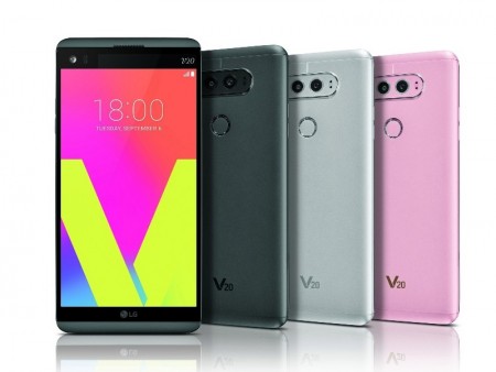 LG、Hi-FiクアッドDAC搭載のAndroid 7.0スマートフォン「LG V20」正式発表