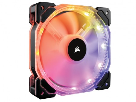 CORSAIR、RGB LEDイルミネーション対応の高静圧120mmファン「HD120 RGB / SP120 RGB」