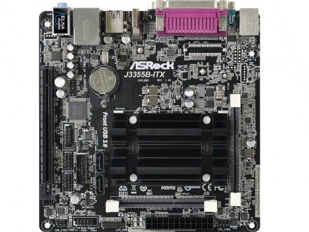 Apollo Lake搭載のファンレスMini-ITXマザーボード、ASRock「J3355B-ITX」