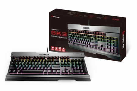 売価45ドルの防塵・防水メカニカルキーボード、BIOSTAR「GK3」