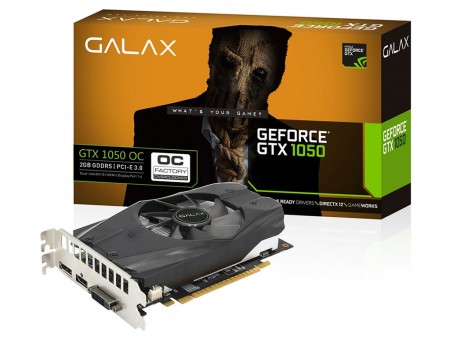 GALAX、GeForce GTX 1050/1050 Tiのオーバークロックモデル各1種発売