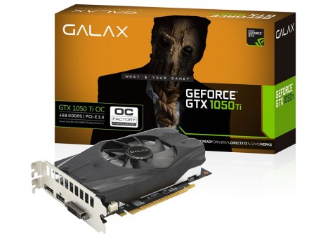 GALAX、GeForce GTX 1050/1050 Tiのオーバークロックモデル各1種発売