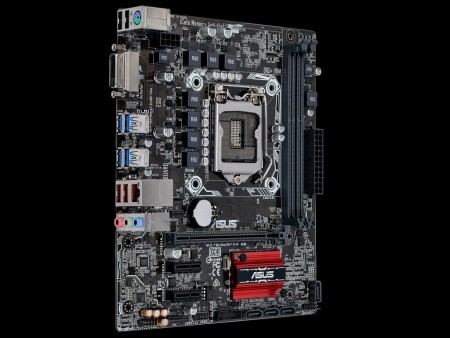 ASUS、Intel B150チップ搭載の高耐久ゲーミングMicroATXマザー「EX