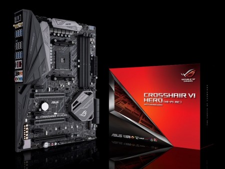 ASUS R.O.G.、ac無線LAN標準のRyzen対応マザーボード「ROG CROSSHAIR VI HERO Wi-Fi AC」