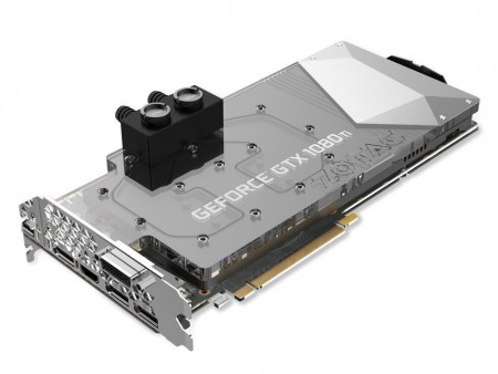 フルカバーウォーターブロックを搭載するGTX 1080 Ti、ZOTAC「GTX 1080 Ti ArcticStorm」