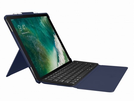 ペアリングも充電も不要、Smart Connector接続のスリムなiPad Pro用キーボードカバーがロジクールから