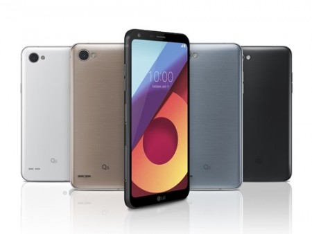 アスペクト比18:9ディスプレイ搭載。LG、狭額縁の最新ミドルスマホ「LG Q6」＆「LG Q6+」