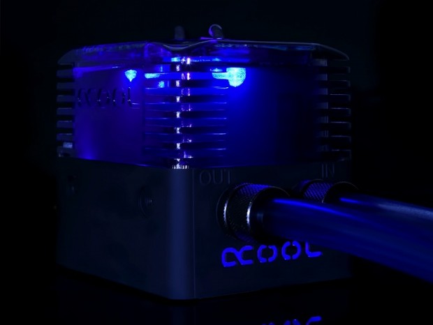 ドライブベイに搭載できるポンプ内蔵小型リザーバー、Alphacool「Eisstation」シリーズ