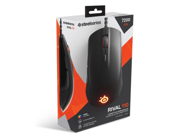 SteelSeries、トゥルー 1 to 1 トラッキング可能なゲーミングマウス「Rival 110」は26日発売