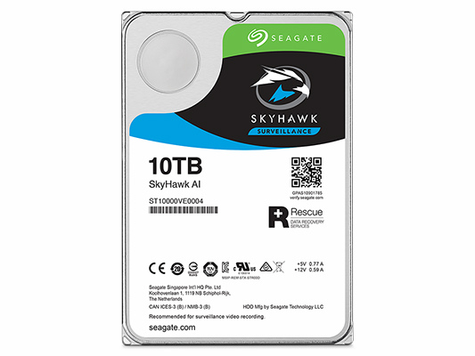 年間550TBのワークロードに対応するAI監視カメラ向けHDD、Seagate「SkyHawk AI」