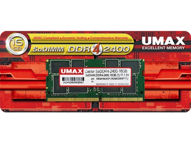 コスパ・信頼性に定評のUMAXから、2,400MHz動作のDDR4メモリ計6モデル発売