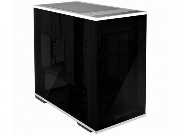 SilverStone、倒立レイアウトの強化ガラス採用ミニタワーPCケース「LD01」