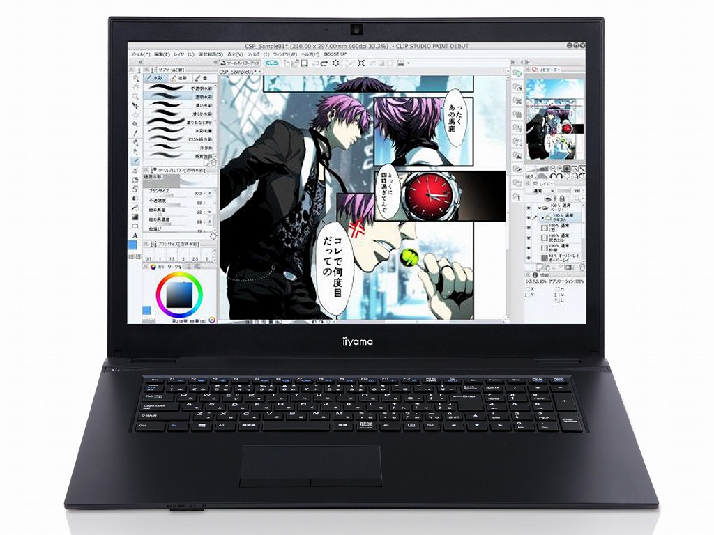 売価6万円台からの「CLIP STUDIO PAINT」推奨17.3型ノートPCがSENSE∞から発売 - エルミタージュ秋葉原