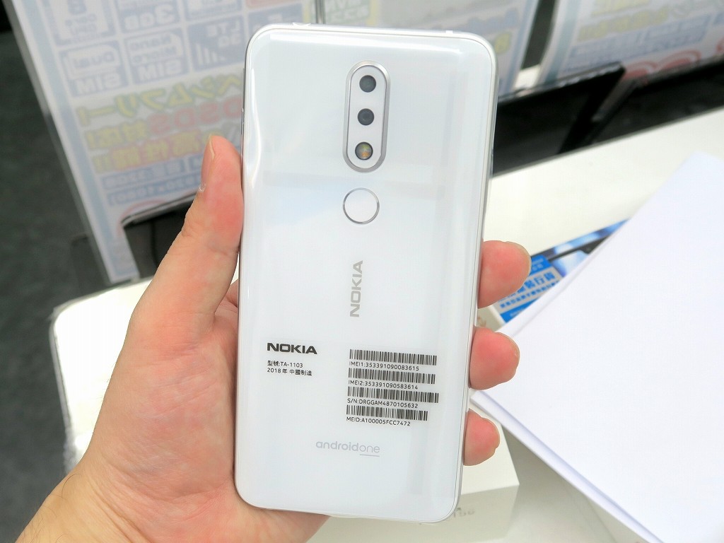スマートフォン/携帯電話美品 Nokia 6.1 Plus スマートフォン