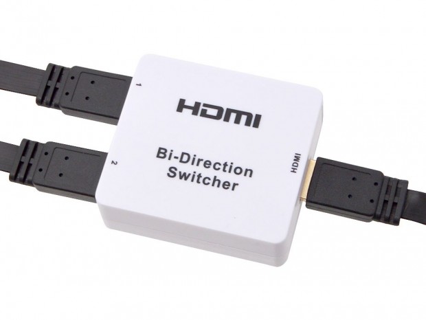どちら向きでも使える双方向対応の「1台2役双方向HDMI切替器」がサンコーから