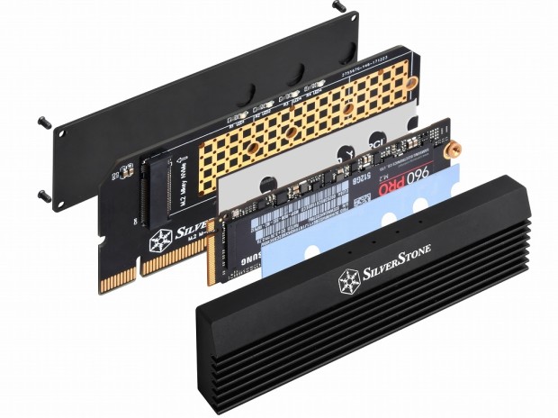 拡張スロットのないPCケースでも使えるM.2 SSD-PCIe変換アダプタが