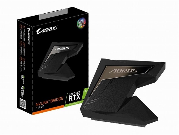 GIGABYTE、RGB Fusionに対応するNVLinkブリッジ「AORUS NVLINK BRIDGE」