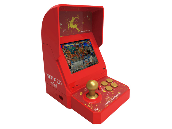 収録ゲームが8タイトル増えた限定モデル「NEOGEO mini Christmas Limited Edition」