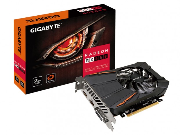 カード長170mmのショートRadeon RX 550、GIGABYTE「GV-RX550D5-2GD/REV2.0」