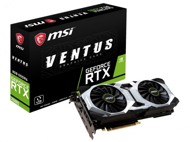 MSI「GeForce RTX 2080 VENTUS 8G」をラインナップに追加