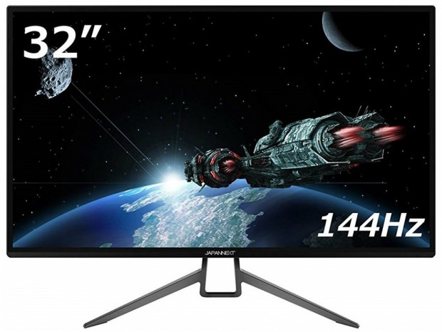 144Hz/4msのVAパネルを採用する32型ゲーミング液晶、JAPANNEXT「JN-32MV144FHD」