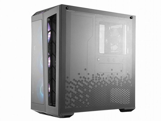 トリプルARGBファン搭載の3面強化ガラスケース、Cooler Master