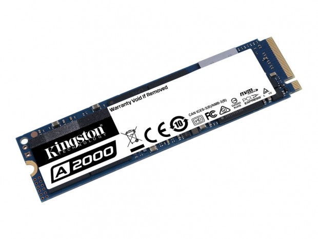 最大転送2,200MB/sのエントリーNVMe M.2 SSD、Kingston「A2000」シリーズ