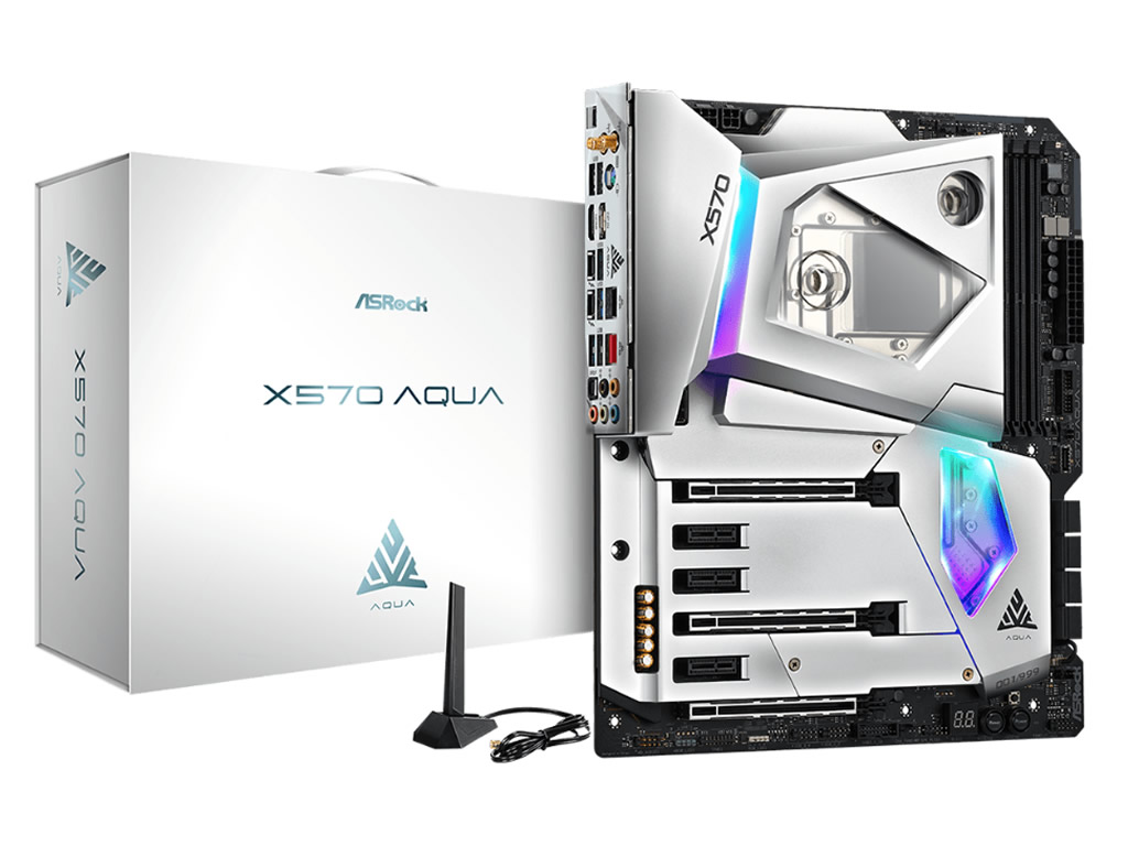 ☆世界999枚限定☆ 未開封 ASRock X570 AQUA 本格水冷 マザーボード