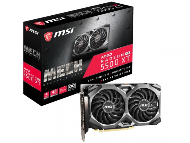 MSI「MECH」シリーズからOC仕様のRadeon RX 5500 XT計2モデル登場