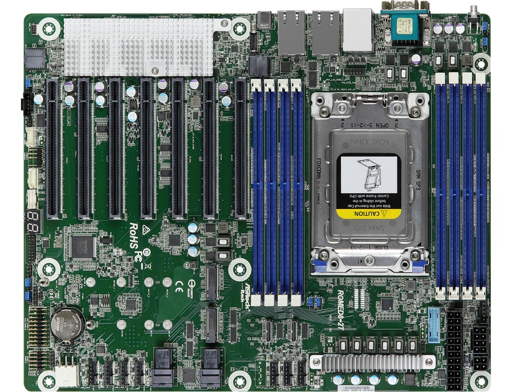 第2世代EPYC対応のATXマザーボード、ASRock Rack「ROMED8-2T